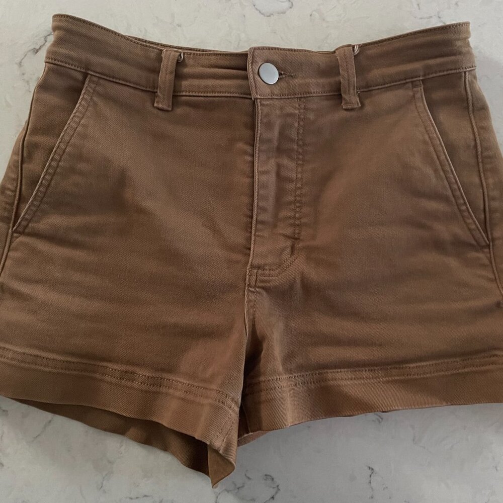 Everlane Twill Cotton Short "Ochre" - Women Size 2